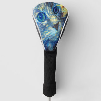 Ligh Blue Cat Golf Head Cover