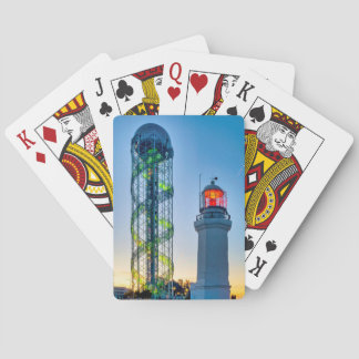 Lighhouse and Alphabetic Tower Playing Cards