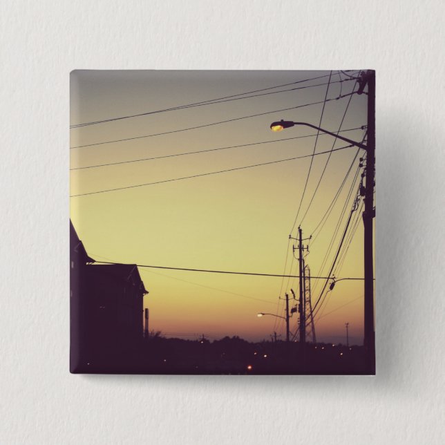 Light 15 Cm Square Badge (Front)