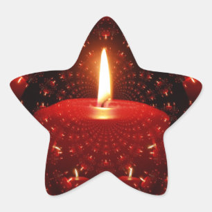 Light a Candle Star Sticker