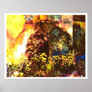 Light Abstract 7: Blessed Life Poster