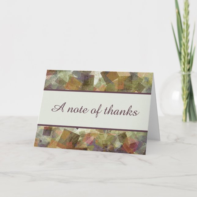 Light abstract squares card (Front)