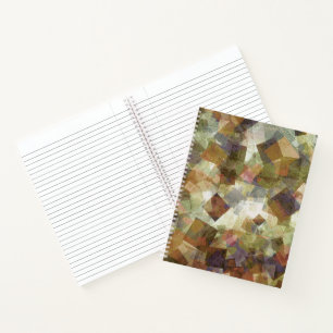 Light abstract squares notebook