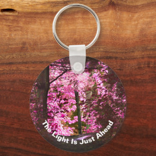 Light Ahead On Path Inspirational  Key Ring