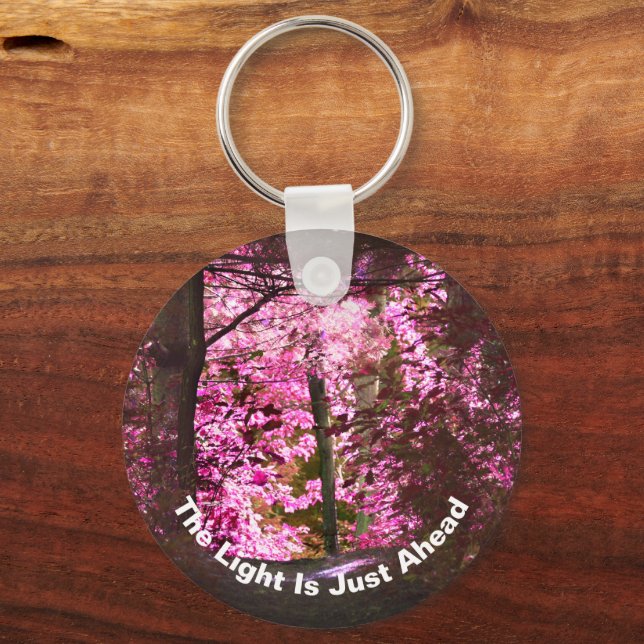 Light Ahead On Path Inspirational  Key Ring (Front)