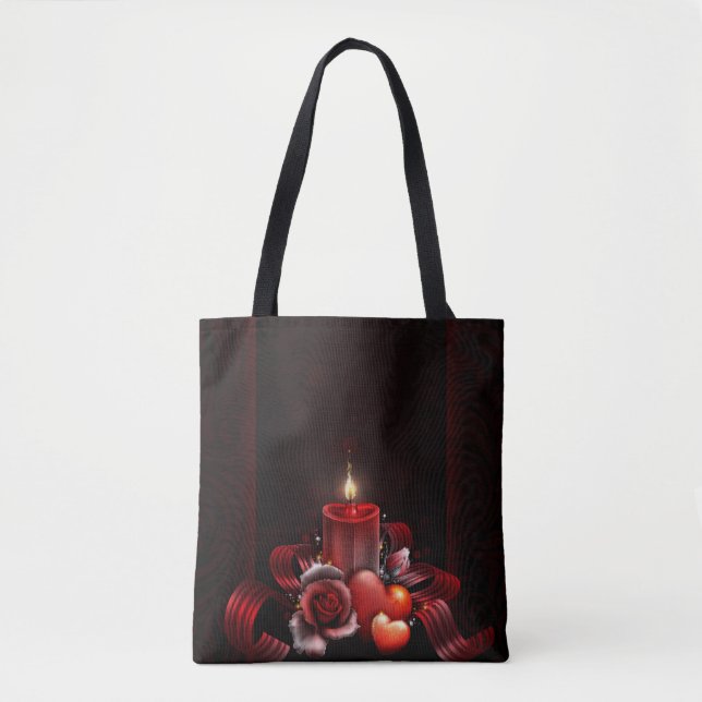 Light All-Over-Print Tote Bag, Medium Bag (Front)