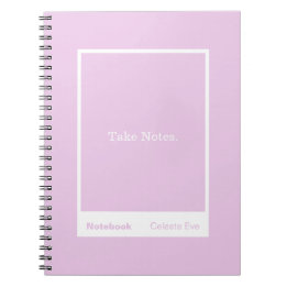 Light Amethyst Purple Block Quote Classic Notebook