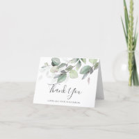 Light and Airy Watercolor Botanical Thank You