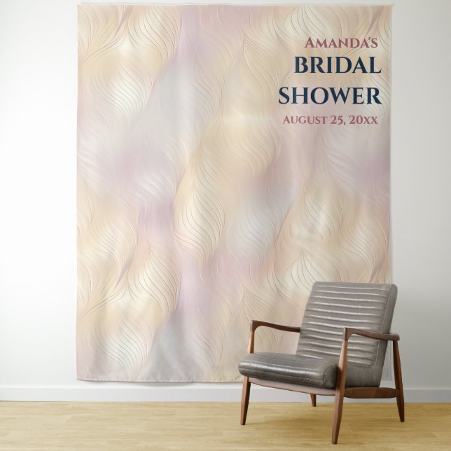 Light and Colour Bridal Shower Photo Booth Backdro Tapestry (In Situ)