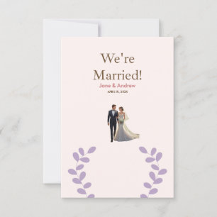 Light and comfortable wedding invitation, printed  invitation