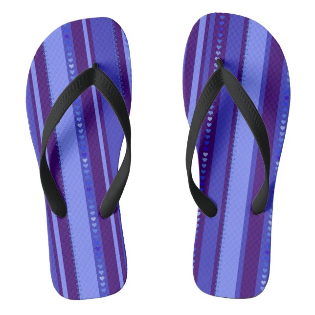 Light and dark Blue Flip Flops (Footbed)