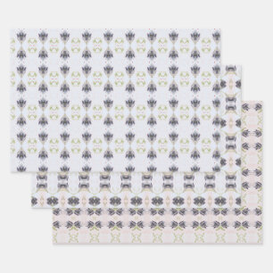 Light And Dark Blue Wrapping Paper Sheet