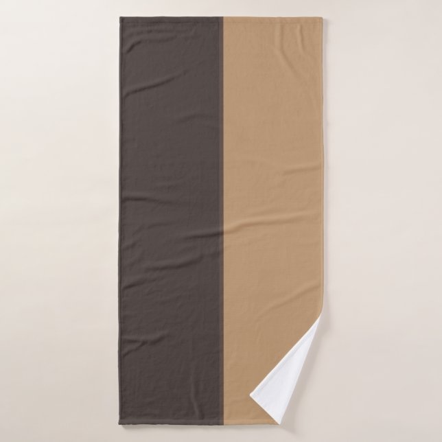 Light and Dark Brown Bath Towel (Bath Towel)