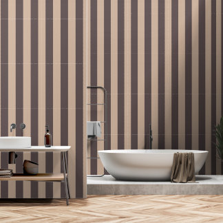 Light and Dark Brown Stripes Wallpaper
