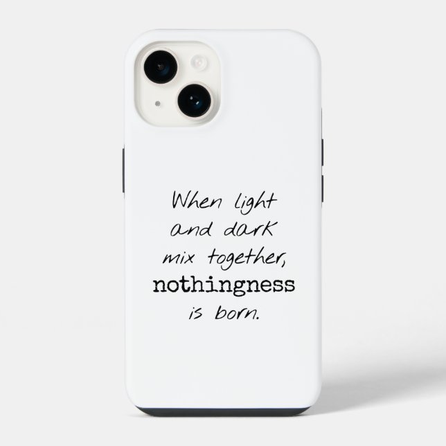 Light And Dark iPhone Case (Back)