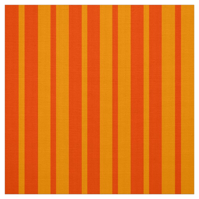 Light and Dark Orange Stylish Stripes Design  Fabric (Swatch)