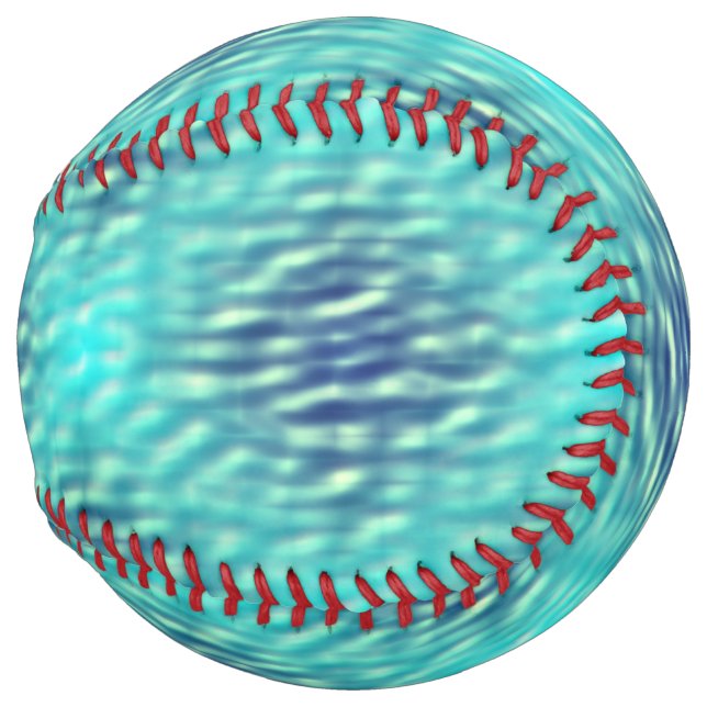 Light and Dark Pool Water Pattern Softball (Back Left)
