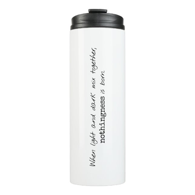 Light And Dark Thermal Tumbler (Front)
