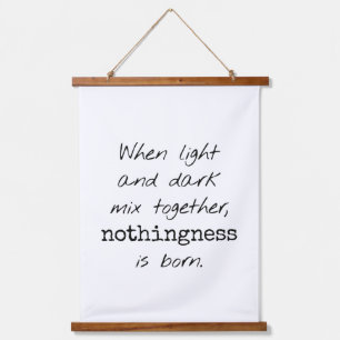 Light And Dark Wood Topped Wall Tapestry