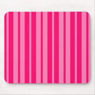 Light and Hot Pink Stylish Stripes Pattern Design  Mouse Mat