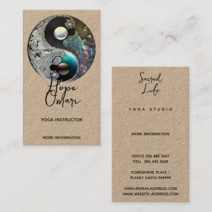 Light and Shadow   Yin Yang Business Card
