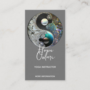 Light and Shadow   Yin Yang Business Card