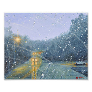 Light and Warmth on a Rainy Day Photo Print