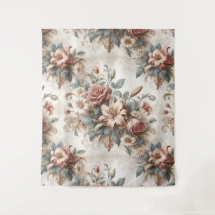 Light Antique Floral Perfection Tapestry