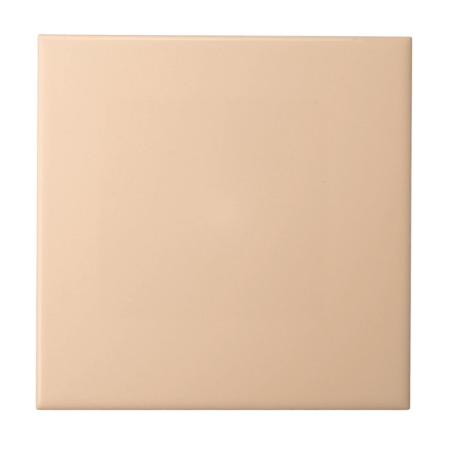 Light Apricot Solid Colour Tile (Front)