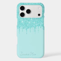 Light Aqua Turquoise Green Glitter Art Pattern