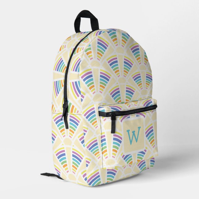 Light Arches Printed Backpack (Back Corner Left)