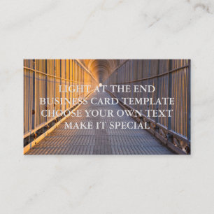 LIGHT AT THE END BUSINESS CARD TEMPLATE