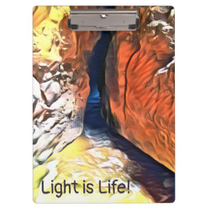 Light at the End of a Crevasse at the Coast Clipboard