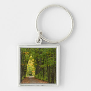 Light At The End Of A Tunnel Of Trees Key Ring