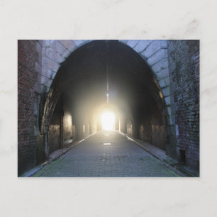 Light at the end postcard