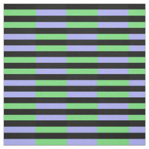 Light baby blue, Light green, midnight black stipe Fabric