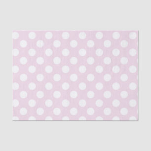 Light Baby Pink & White Polka Dots Birthday Party Tissue Paper