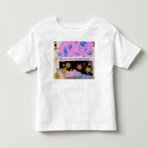 Light Begins Within – Pink and Gold Toddler Tee