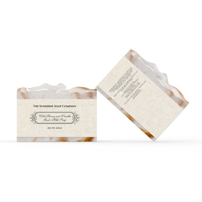 Light Beige Linen Paper Style Soap Band / Label (Creator Uploaded)