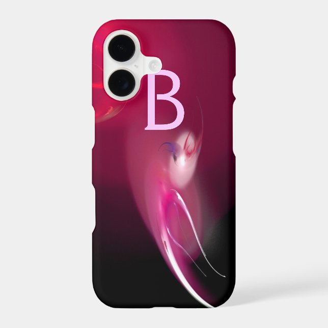 LIGHT BIRD IN PINK FUCHSIA  MONOGRAM (Back)