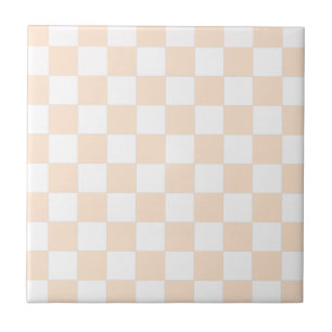 Light Bisque Chequerboard Tile
