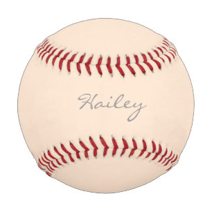 Light Bisque Personalised Baseball