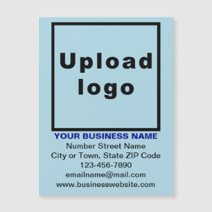 Light Blue 4.25” x 5.6” Magnetic Business Card