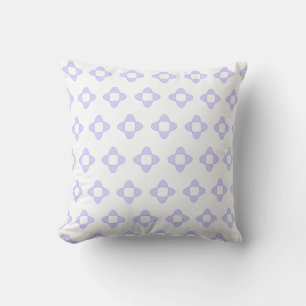 Light Blue Abstract Geometric Shape Pattern Cushion