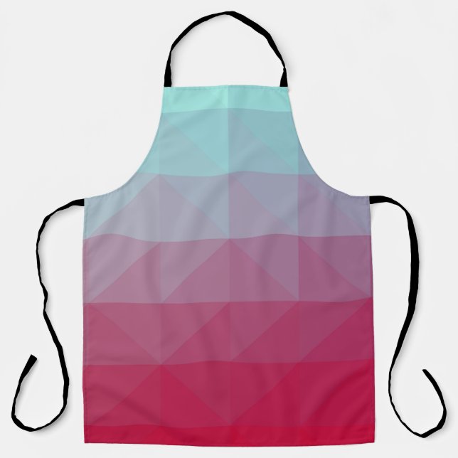 Light BLUE abstract mosaic pattern. Colorful abstr Apron (Front)