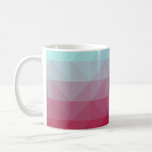 Light BLUE abstract mosaic pattern. Colorful abstr Coffee Mug