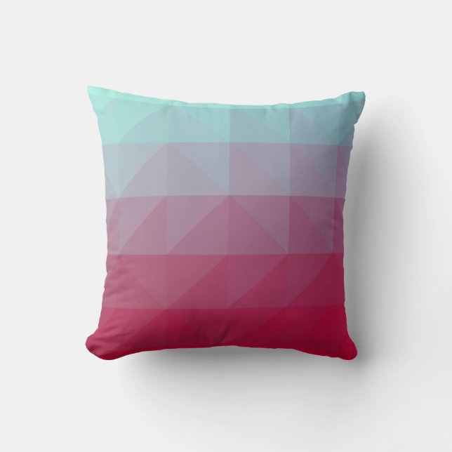 Light BLUE abstract mosaic pattern. Colorful abstr Cushion (Front)