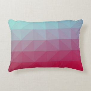 Light BLUE abstract mosaic pattern. Colorful abstr Decorative Cushion