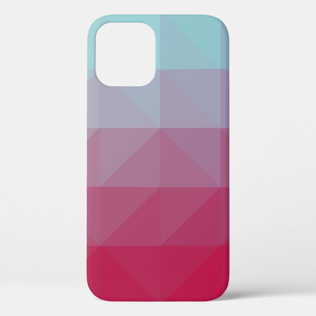Light BLUE abstract mosaic pattern. Colourful abst Case-Mate iPhone Case (Back)