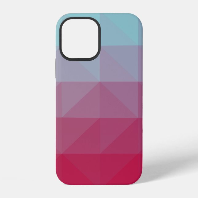 Light BLUE abstract mosaic pattern. Colourful abst iPhone Case (Back)